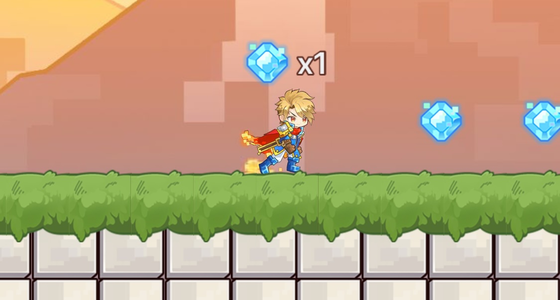 キノコを操作して障害物を避ける