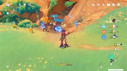 ⑤のライノ竜の場所