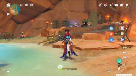 ⑥のライノ竜の場所