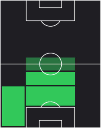TPレナト・ヴェイガ(05/01)の適性ポジション