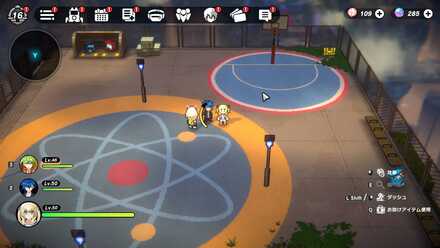 オールドヘブンの中央で物憂げな少年と話す