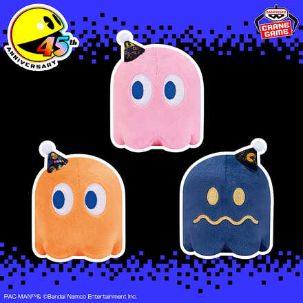 パックマン ボールチェーン付きぬいぐるみ～45th Anniversary～ghost party