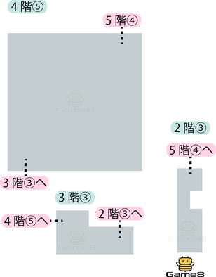 ロンダルキアへの洞くつ4階⑤のマップ