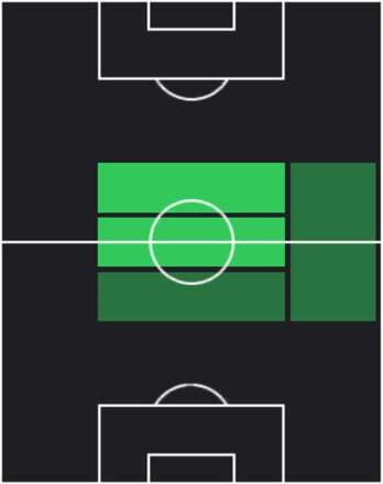 HPエセキエル・パラシオス(05/05)の適性ポジション