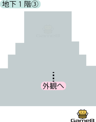 バラモス城地下1階③のマップ
