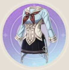 異国少女のセーラー服の画像
