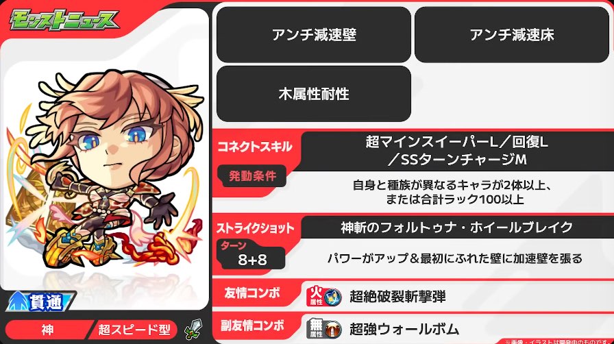 フォルトゥナ ステータス