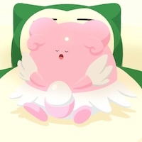 ハピナスの星4寝顔画像