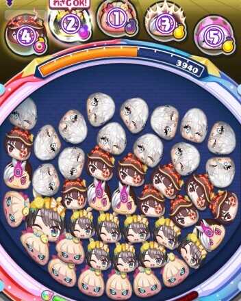 整理技でぷにが落ちてくる順番