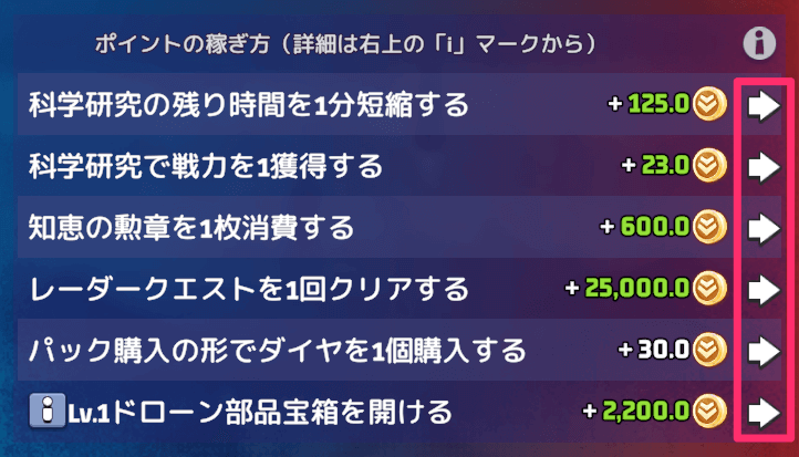 連盟対決のポイント獲得方法にジャンプ機能が追加