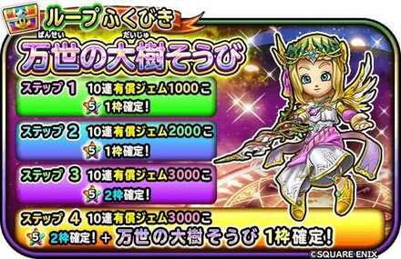 万世の大樹装備ガチャ