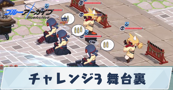 チャレンジ3舞台裏