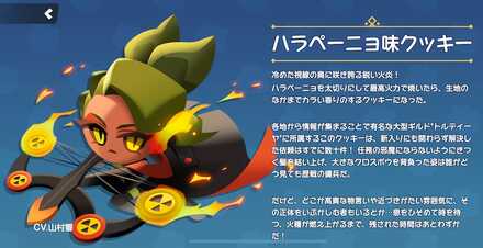 ハラペーニョ味クッキーの全身画像