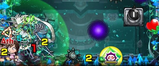 ドクロを倒して弱点効果をアップさせる