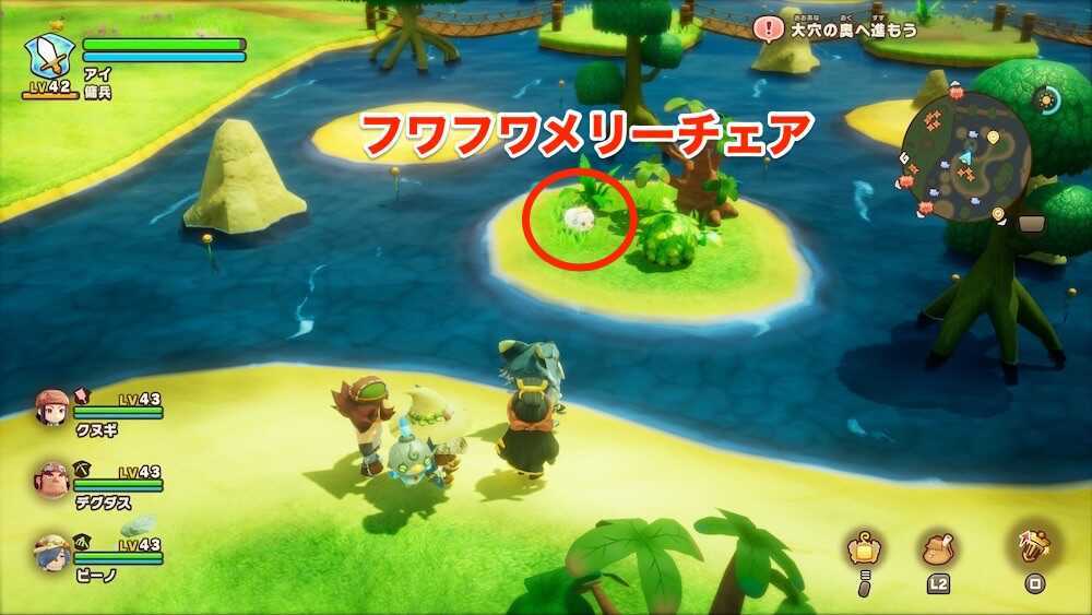 フワフワメリーチェアのマップ画像