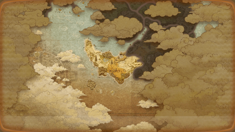 塔に近づくと周辺のマップが解放される