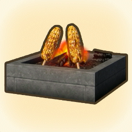 とうもろこしの囲炉裏画像