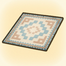 南国文様のラグ画像