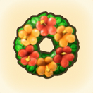 南国な花のリース画像