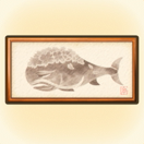 桜花のヌシの魚拓画像