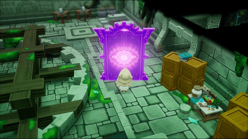 洞窟でどこでもゲート