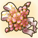 桜吹雪のコサージュ画像