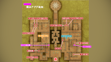 試練の神殿_北西のマップ