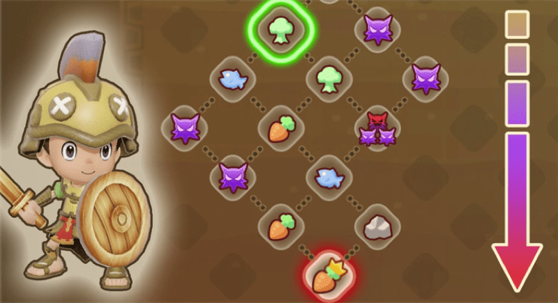 一番下のエリアを目指して進む