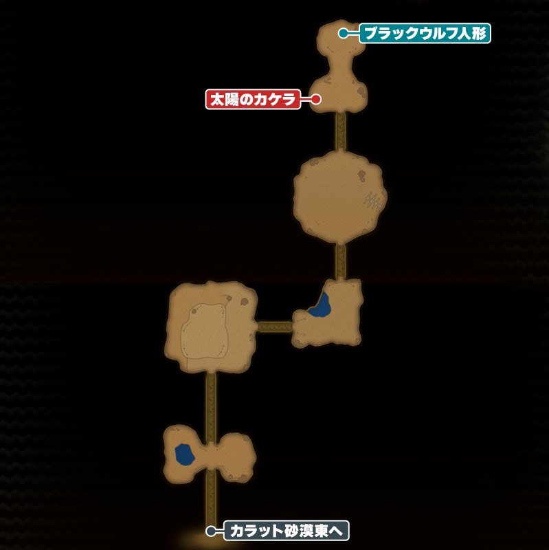 ゴンジリ洞窟1階のマップ