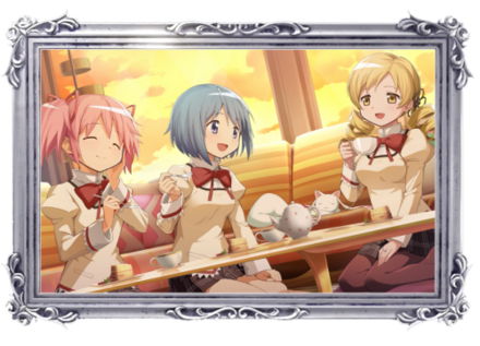 紅茶とケーキと魔法少女画像