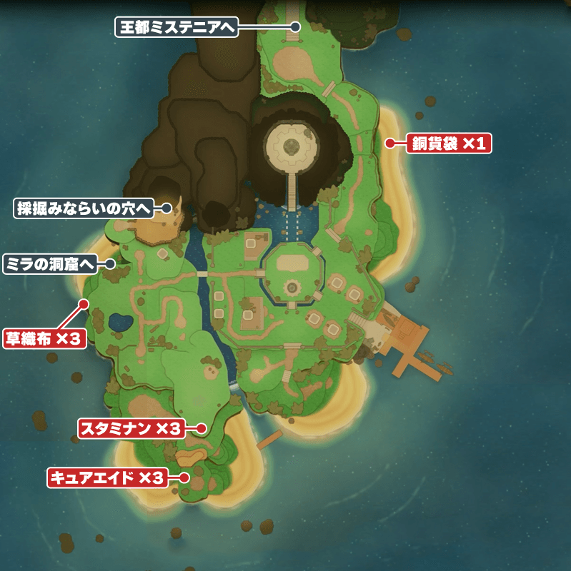 トキノネ村のマップ