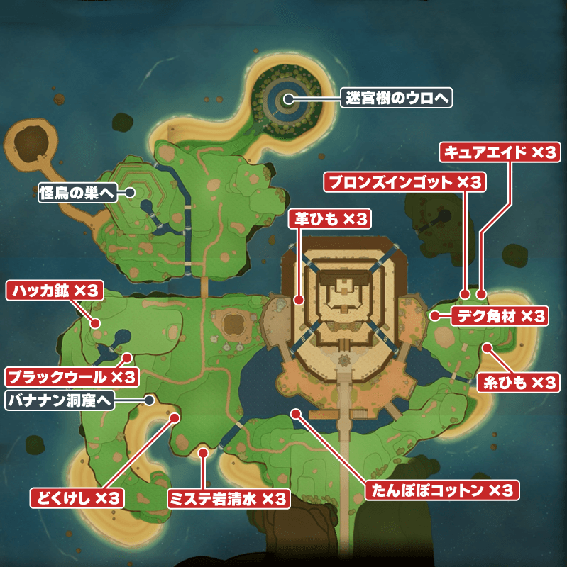 王都ミステニアのマップ