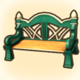 クラシカルなベンチ画像