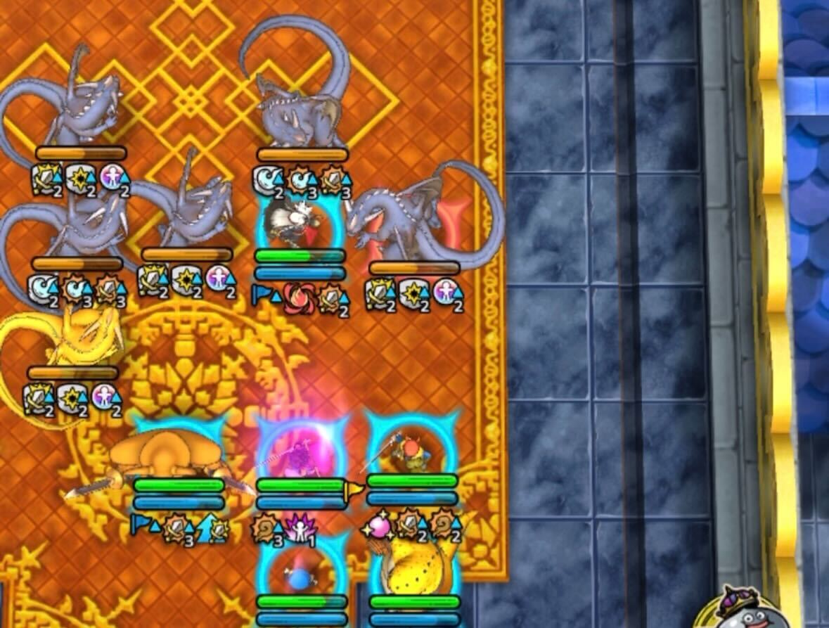 ブラックドラゴンが2列に収まるのが理想の配置