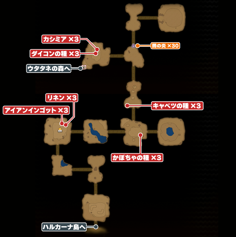 精霊の通り道1のマップ