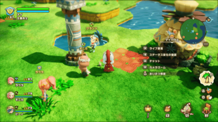 島の全域に家具や施設を配置できる