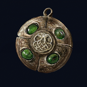 緑琥珀のメダリオン画像