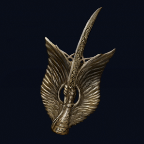 有翼剣の徽章画像