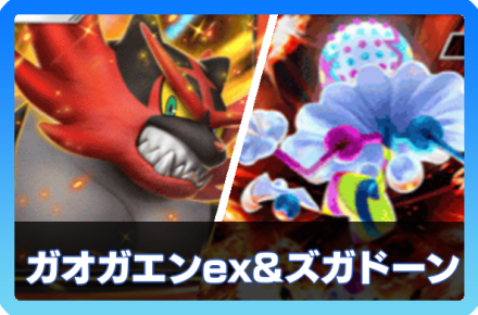 ガオガエン＆ズガドーンデッキ画像