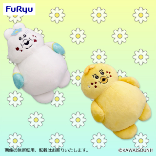 んぽちゃむ】んぽちゃむたちのまんぷくBIGぬいぐるみが登場