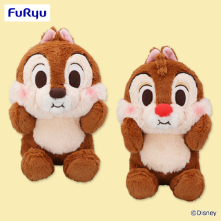ディズニー】チップとデールのBIGぬいぐるみが登場！ほっぺが