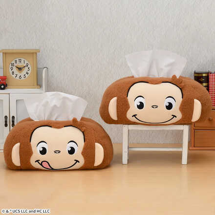 おさるのジョージ プラチナムザッカフェイスティッシュボックスカバー