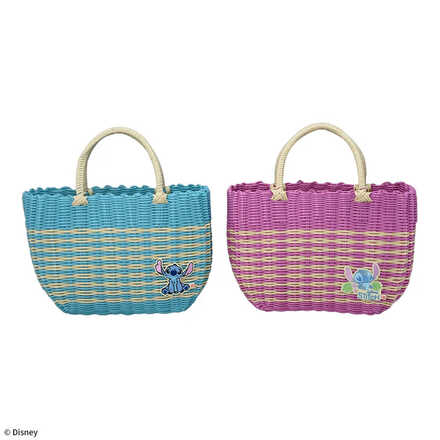 リロ&スティッチ プラチナムザッカ編みカゴバッグ