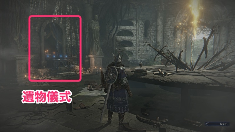 遺物儀式の場所