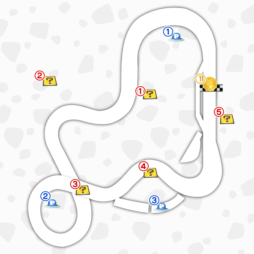 マリオブラザーズサーキットのマップ