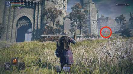 砦の商人の場所