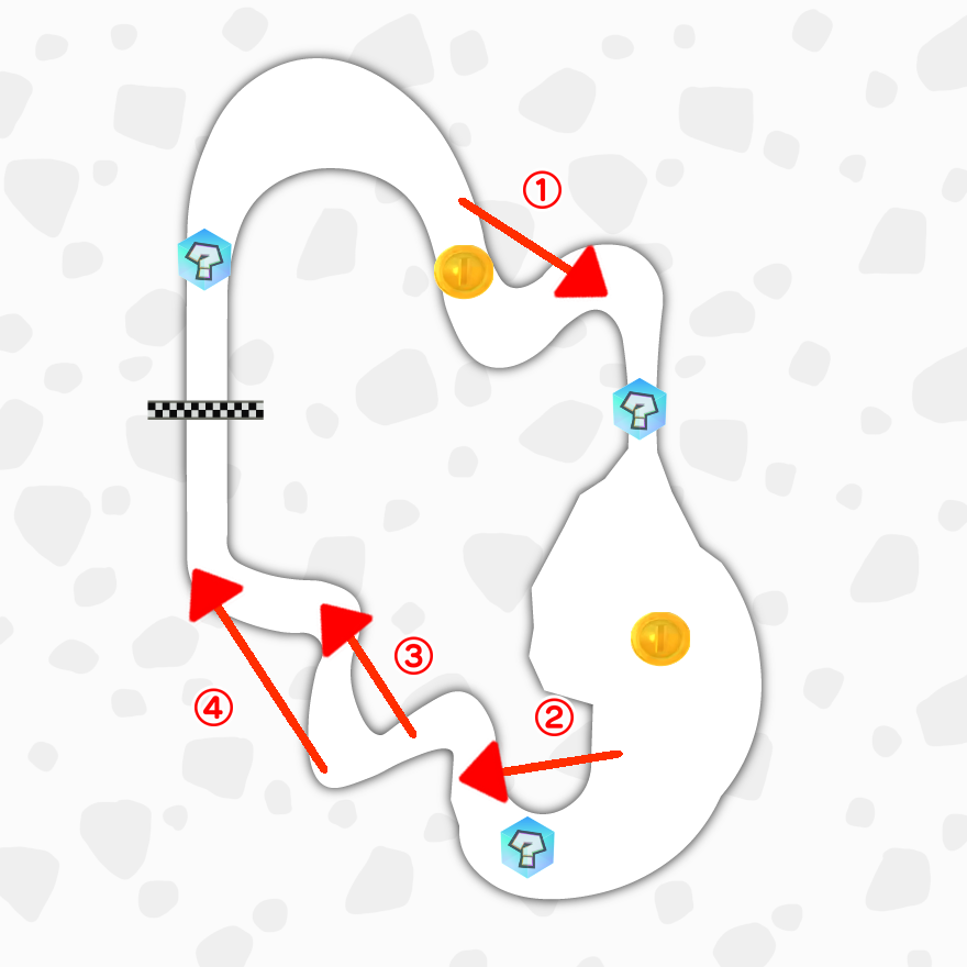 サンサンさばくのマップ