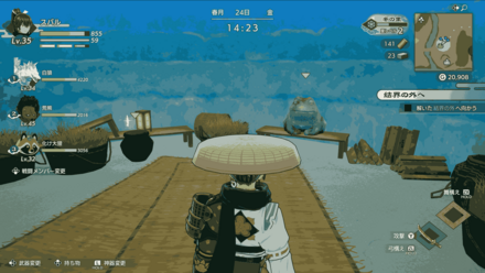 茅葺き屋根の家画像