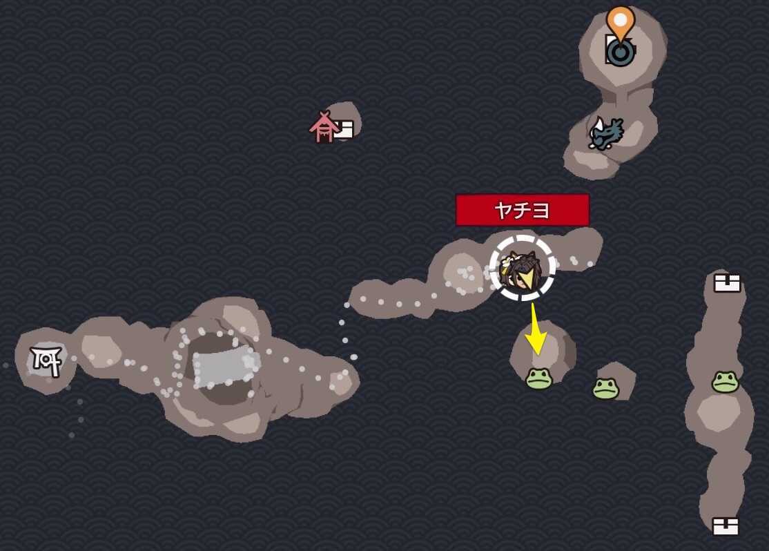 南の浮島のカエル石①