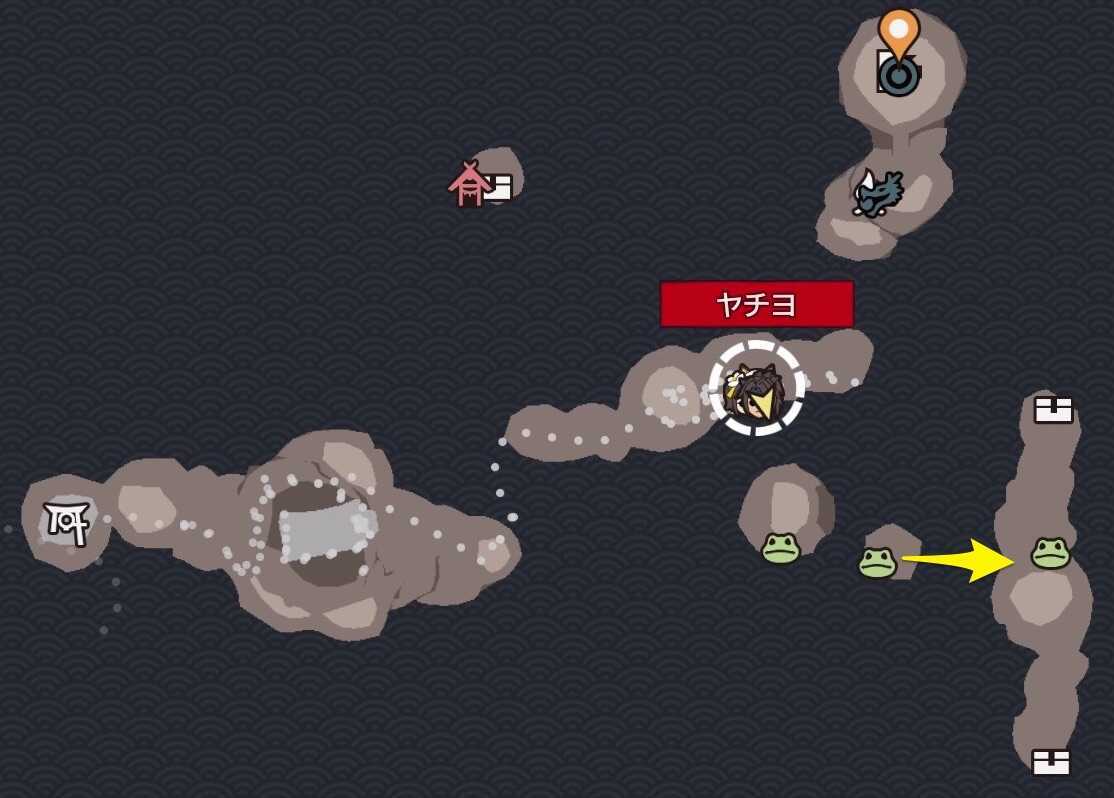 南側のカエル石③